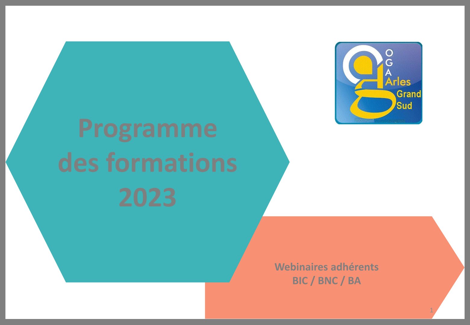 Programme des formations 2023